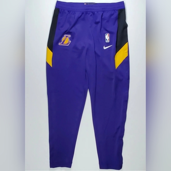 Nike NBA LA Lakers XXL-Tall Player Issued Tear Away Therma Flex Pants Purple - Picture 2 of 12